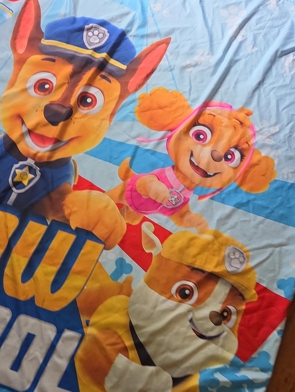 Nickelodeon Paw Patrol Character Print Shower Curtain Blue